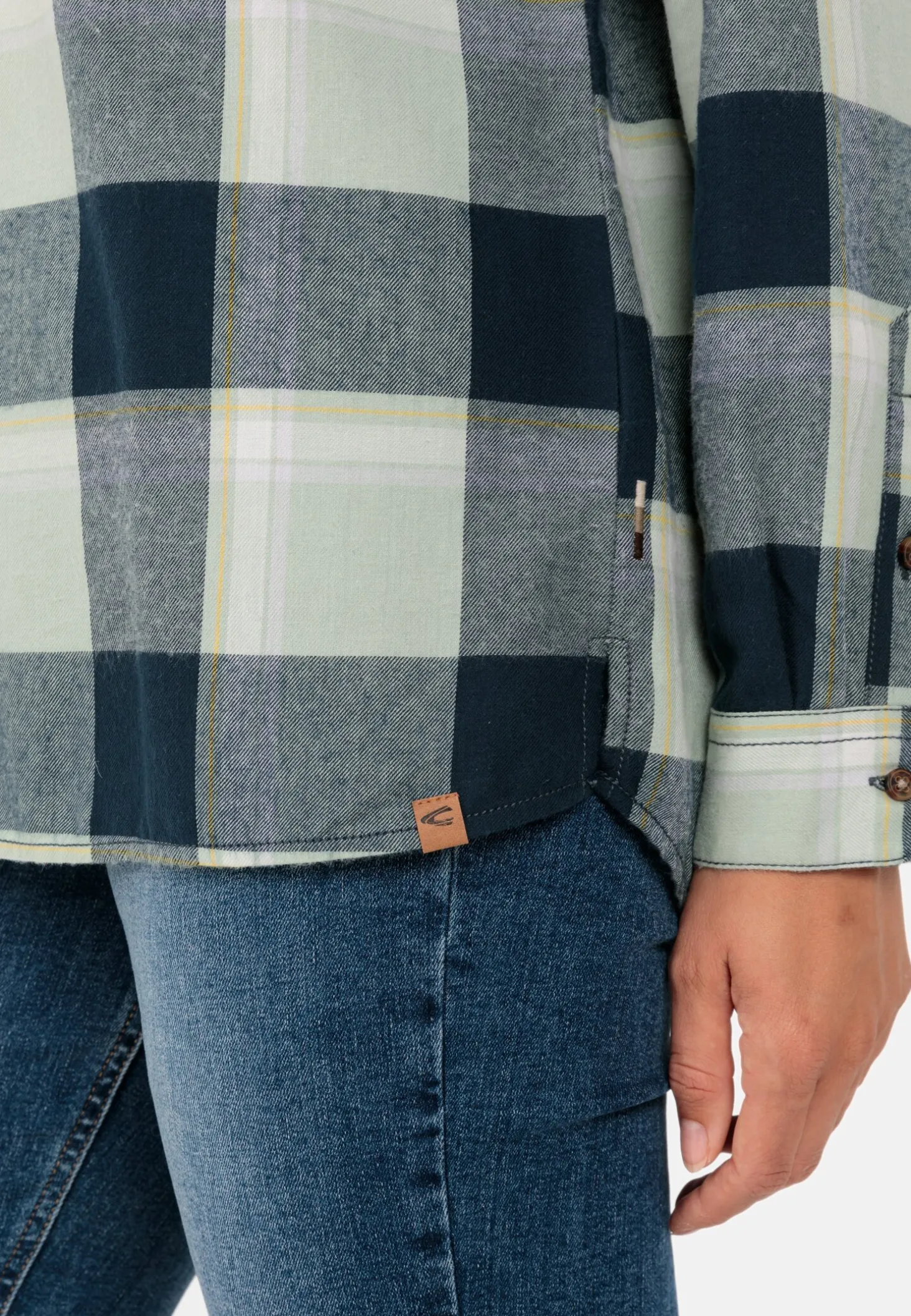 Flanellbluse mit Karomuster