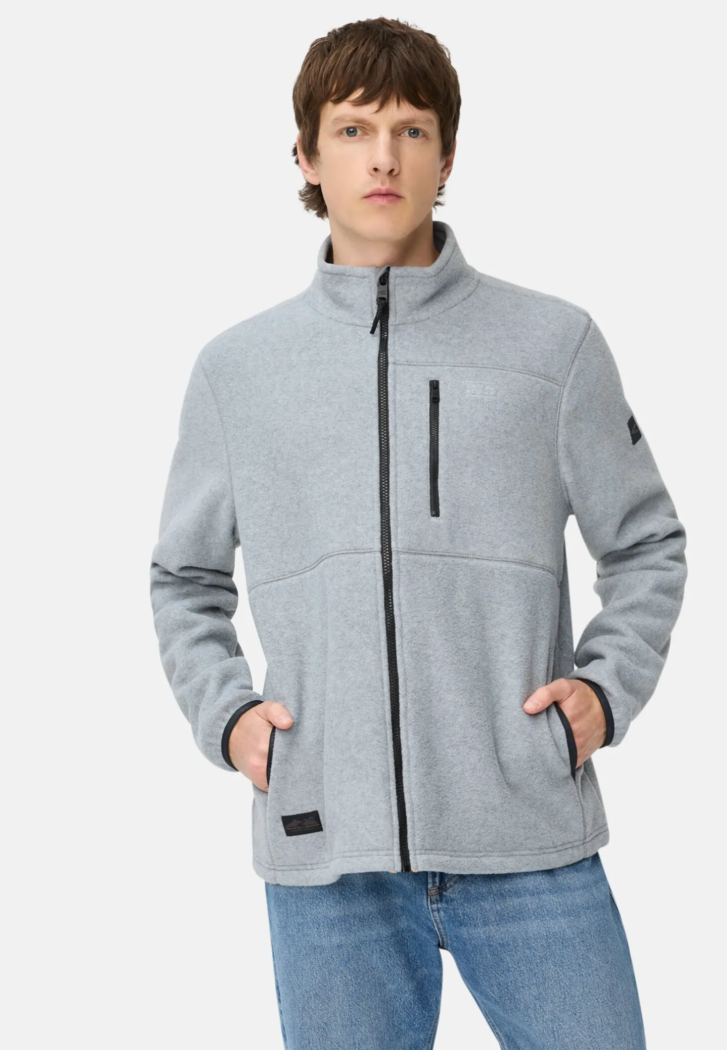 Fleecejacke mit Brusttasche
