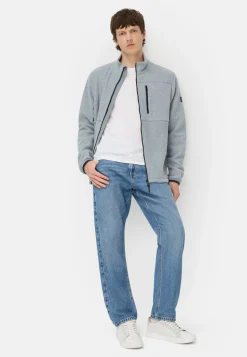 Fleecejacke mit Brusttasche