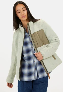 Fleecejacke mit Stehkragen