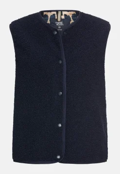 Fleece-Weste mit Knopfverschluss