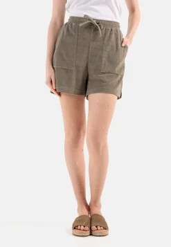 Frottee Shorts mit Kordelzug