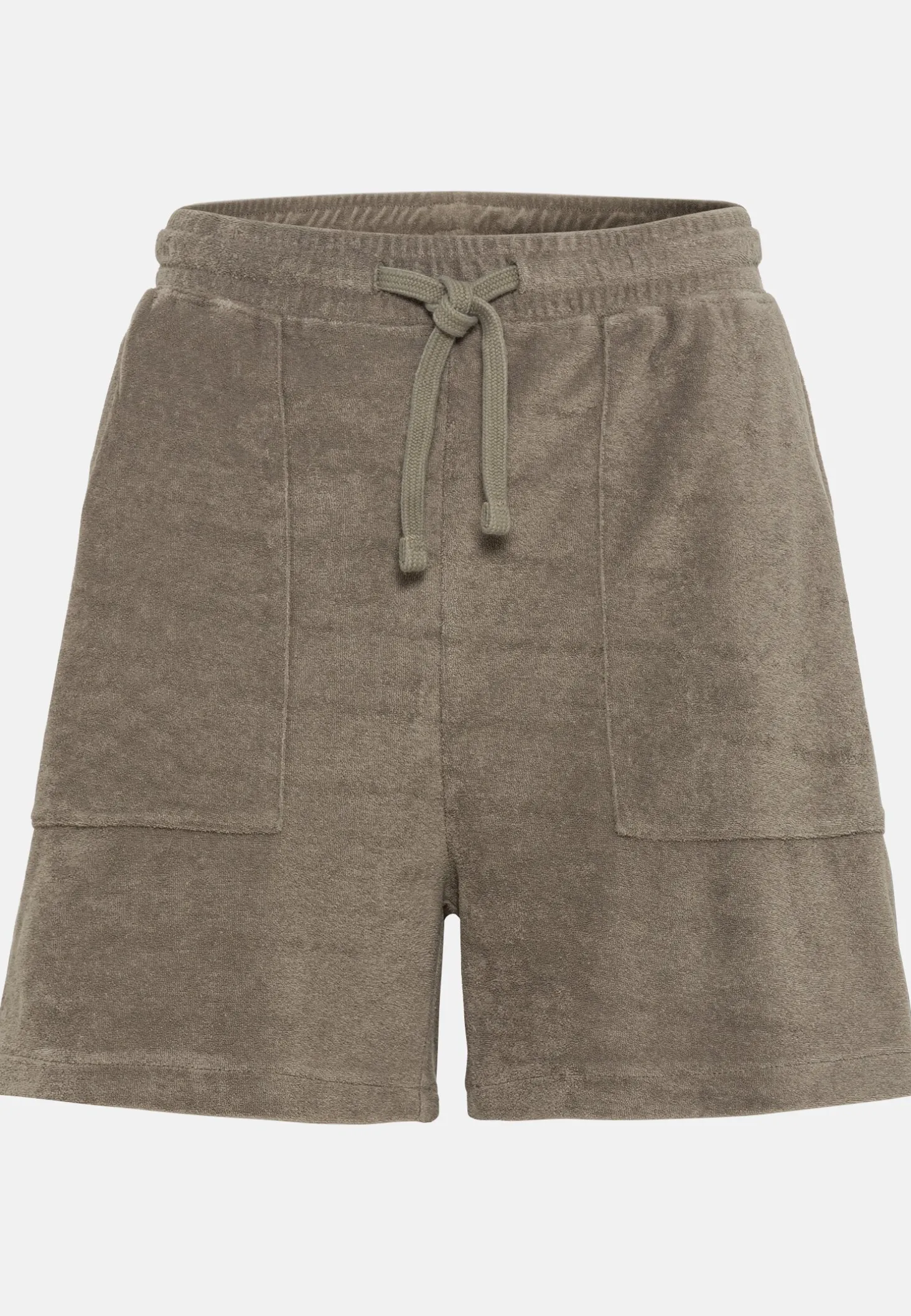 Frottee Shorts mit Kordelzug
