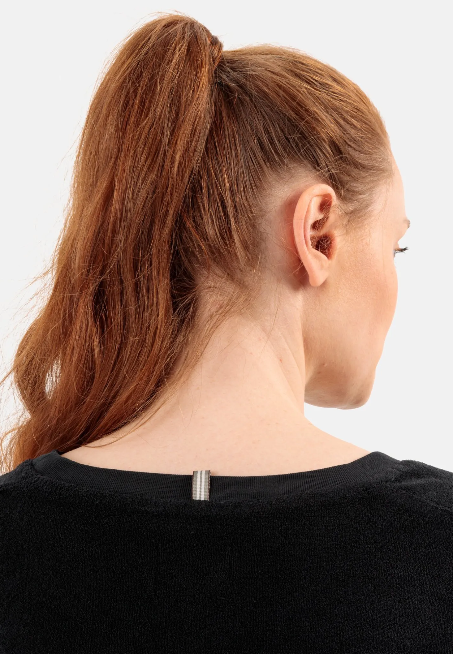 Frottee-Shirt mit Rundhals