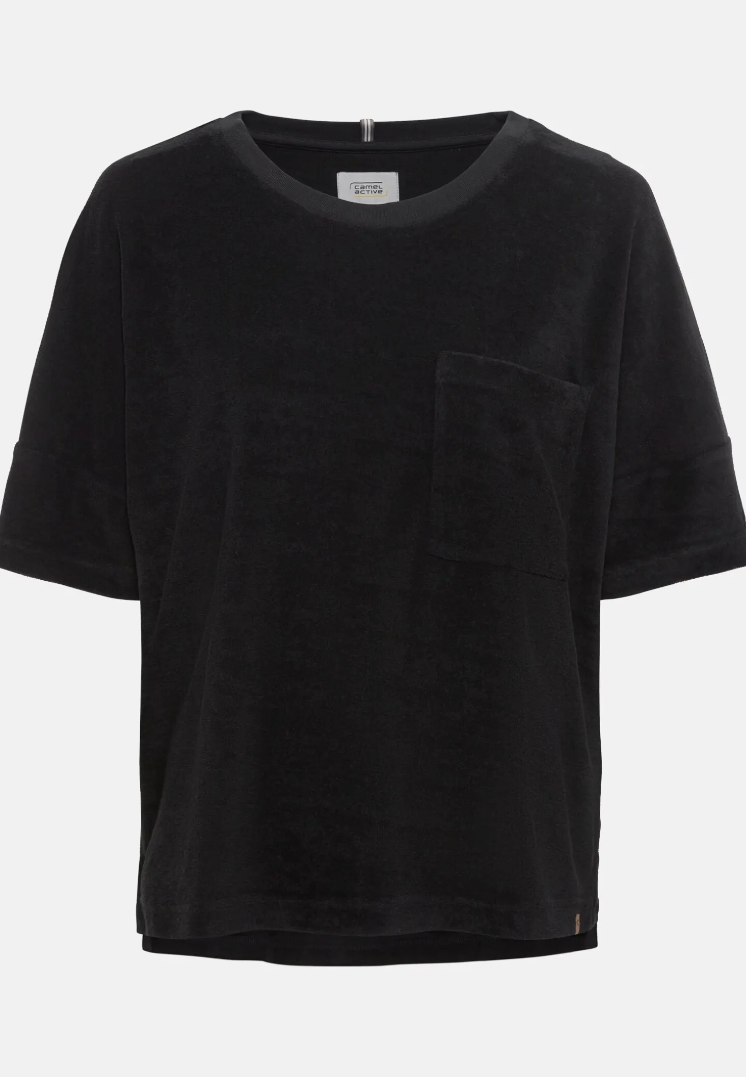 Frottee-Shirt mit Rundhals