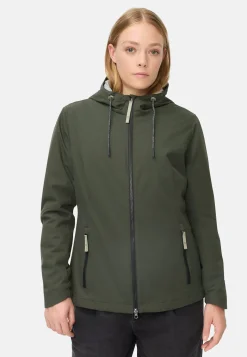 Funktionsjacke mit verstellbarer Kapuze