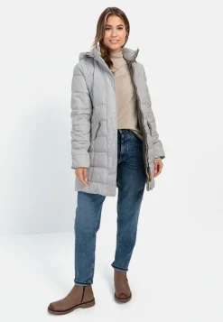 Gesteppte Jacke mit abnehmbarer Kapuze