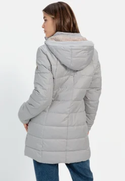 Gesteppte Jacke mit abnehmbarer Kapuze