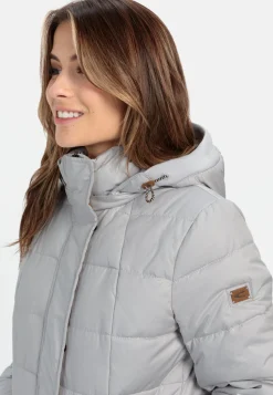 Gesteppte Jacke mit abnehmbarer Kapuze
