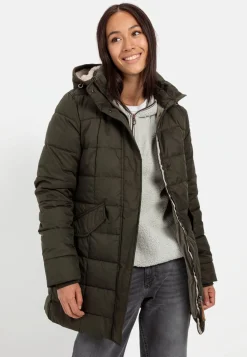 Gesteppte Jacke mit abnehmbarer Kapuze