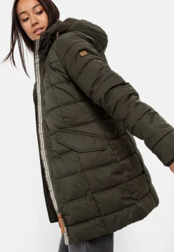 Gesteppte Jacke mit abnehmbarer Kapuze