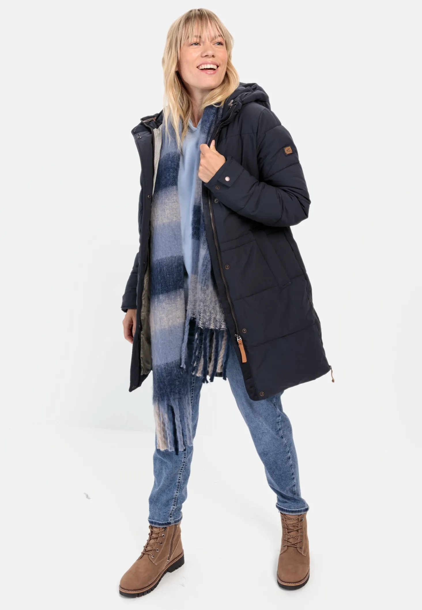 Gesteppte Jacke mit daunenartiger Füllung