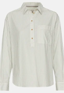 Gestreifte Bluse aus reiner Baumwolle
