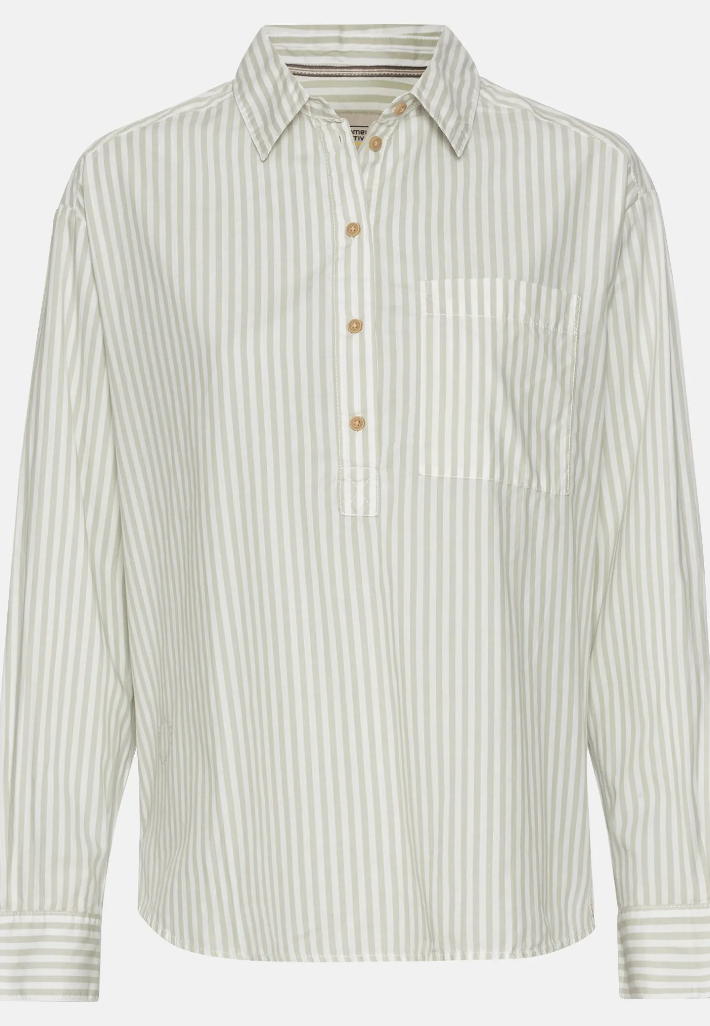 Gestreifte Bluse aus reiner Baumwolle
