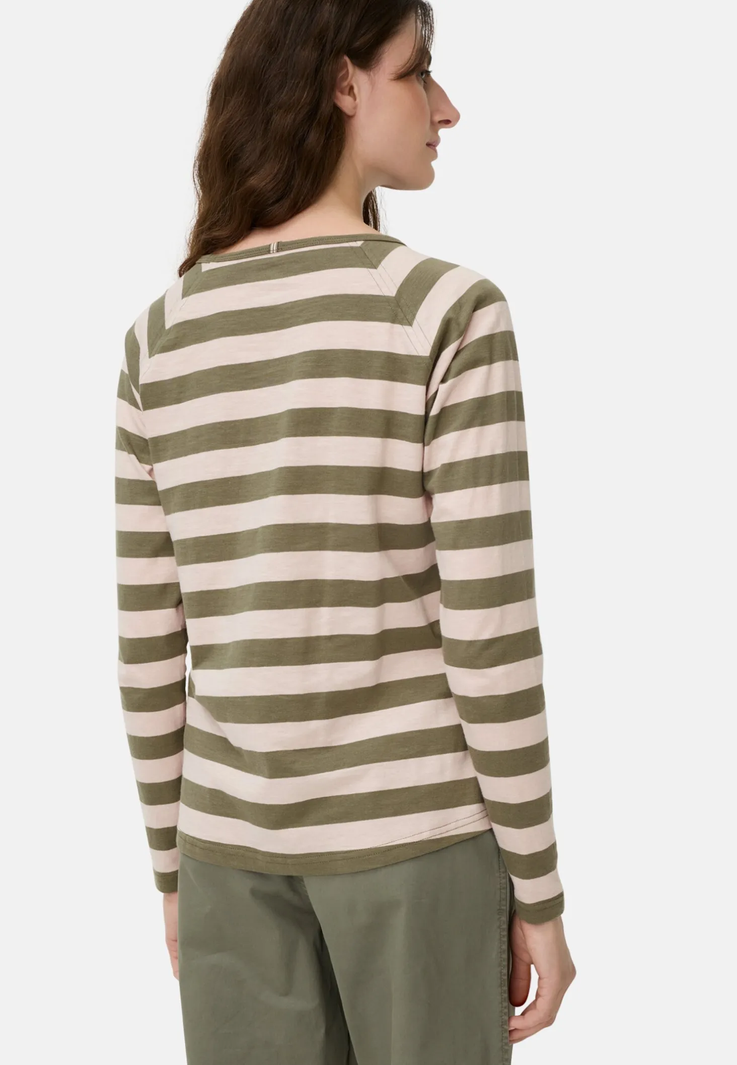 Gestreiftes Langarmshirt mit Raglanärmeln