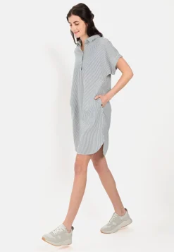 Gestreiftes Schlupfkleid aus leichter Baumwolle