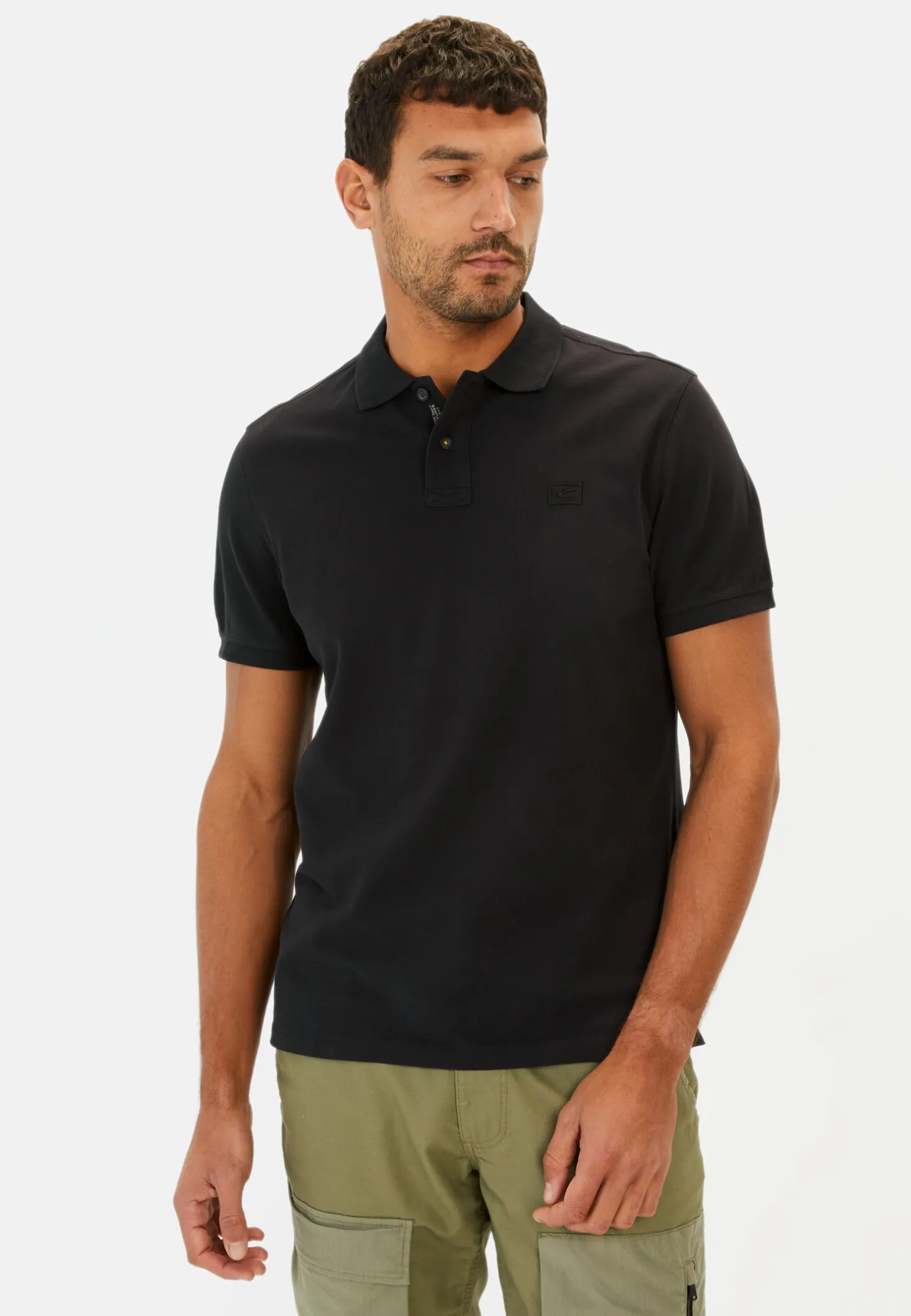 Halbarm Poloshirt aus reiner Baumwolle