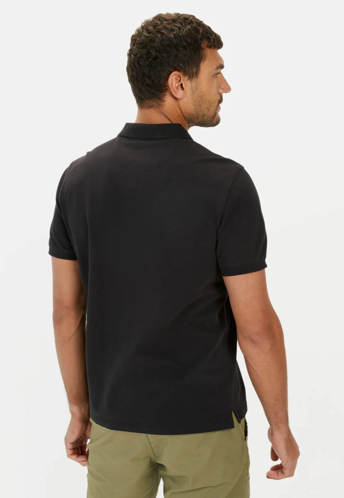 Halbarm Poloshirt aus reiner Baumwolle