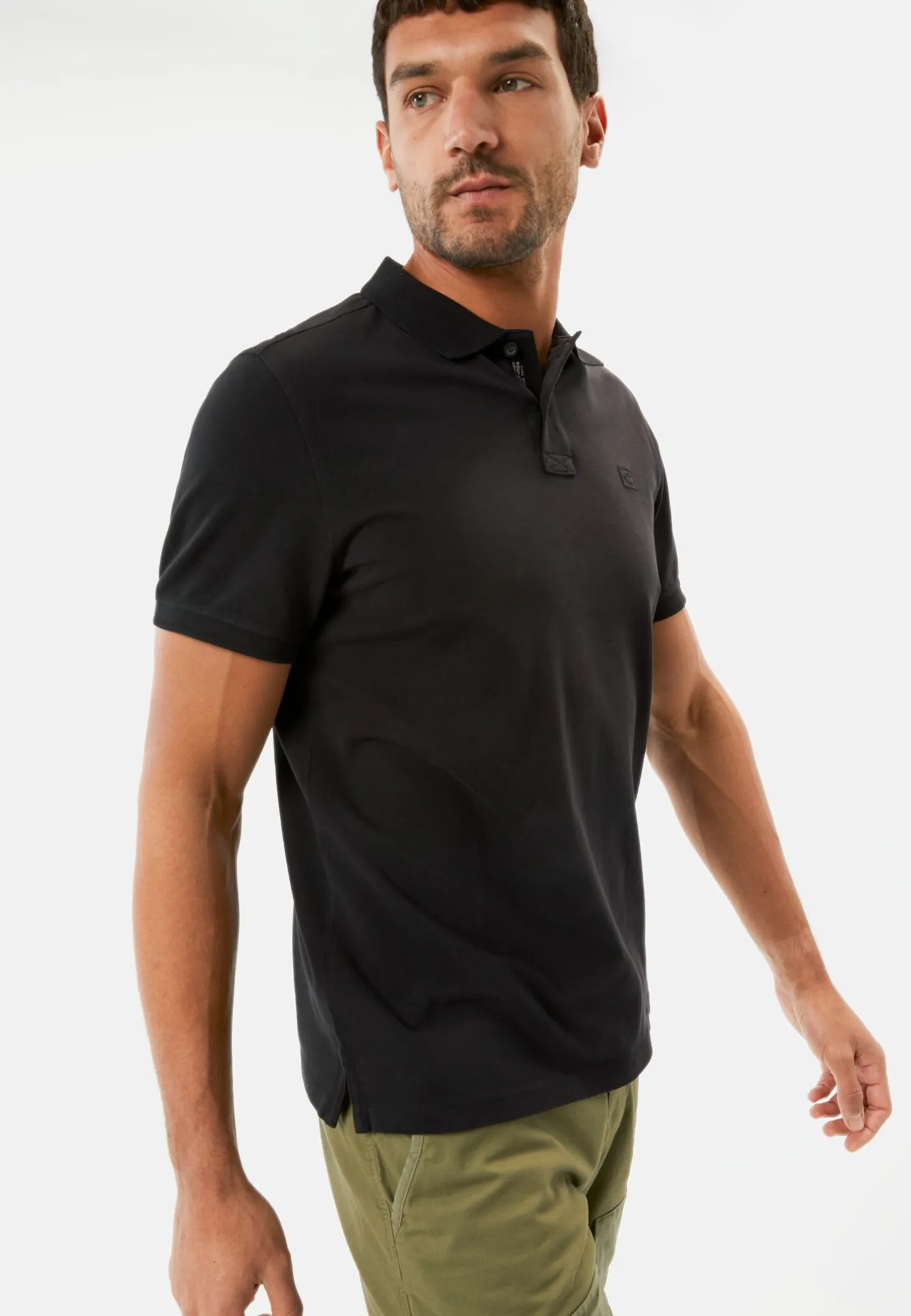 Halbarm Poloshirt aus reiner Baumwolle