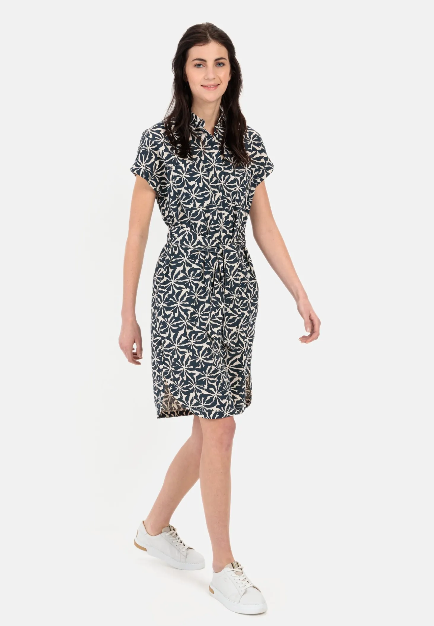 Hemdblusenkleid im Allover-Print