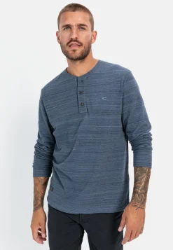 Henley Langarmshirt mit Cooling Effekt