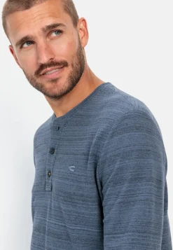 Henley Langarmshirt mit Cooling Effekt