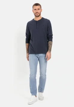 Henleyshirt aus nachhaltigem Organic Cotton