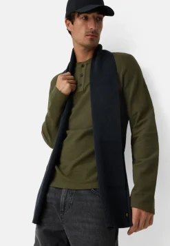 Henleyshirt aus reiner Baumwolle