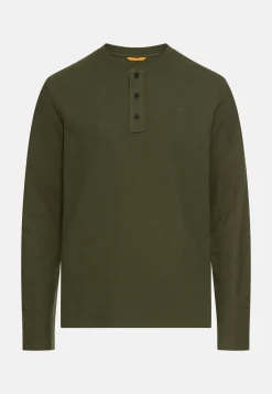 Henleyshirt aus reiner Baumwolle