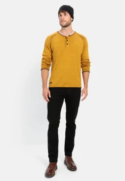 Henleyshirt aus zertifiziertem Organic Cotton