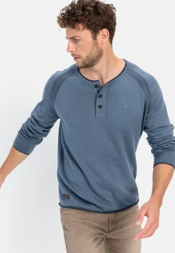Henleyshirt aus zertifiziertem Organic Cotton