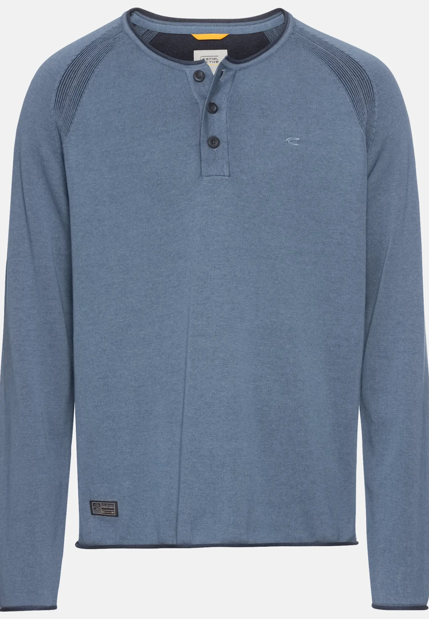 Henleyshirt aus zertifiziertem Organic Cotton