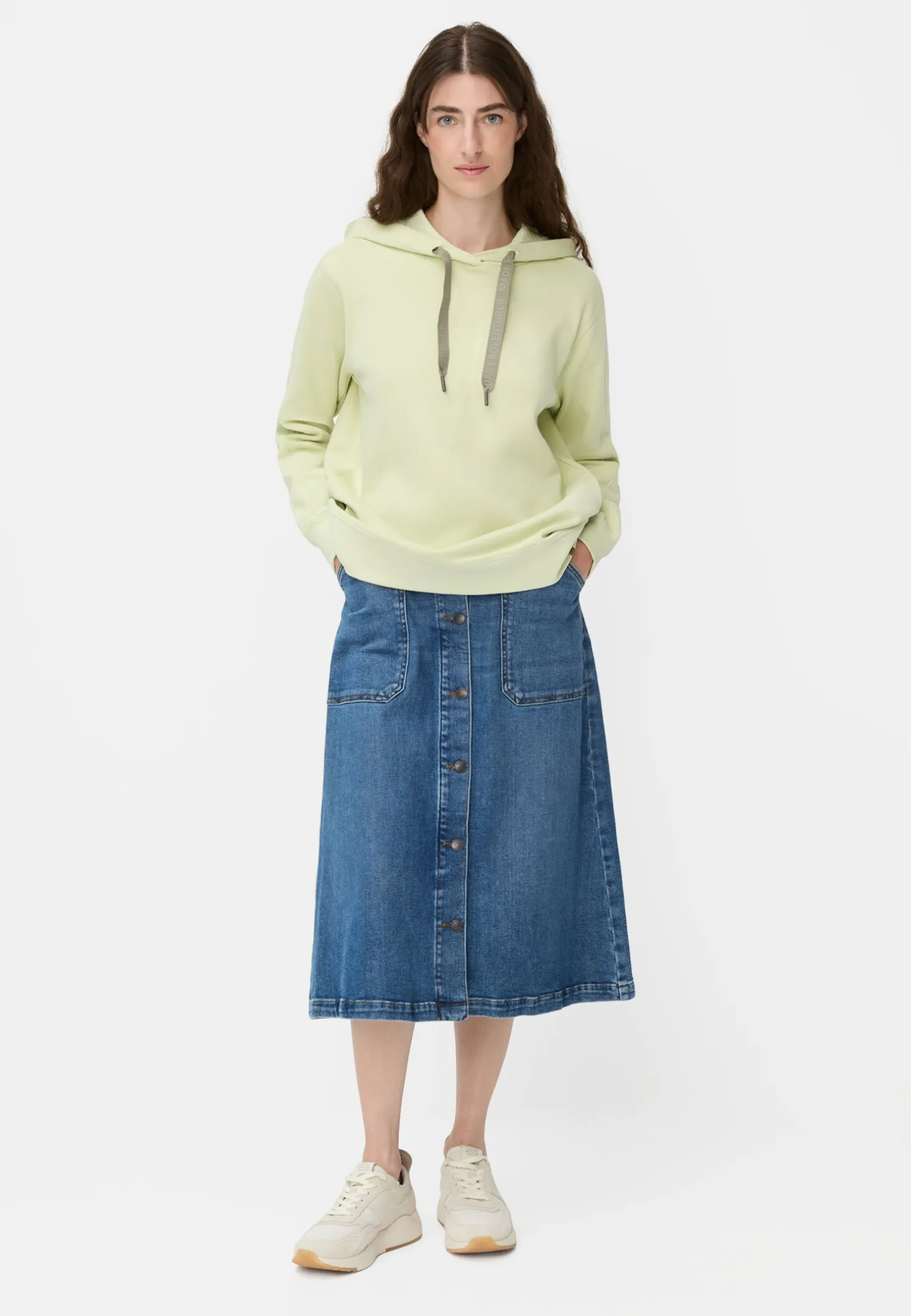 Hoodie aus reiner Baumwolle