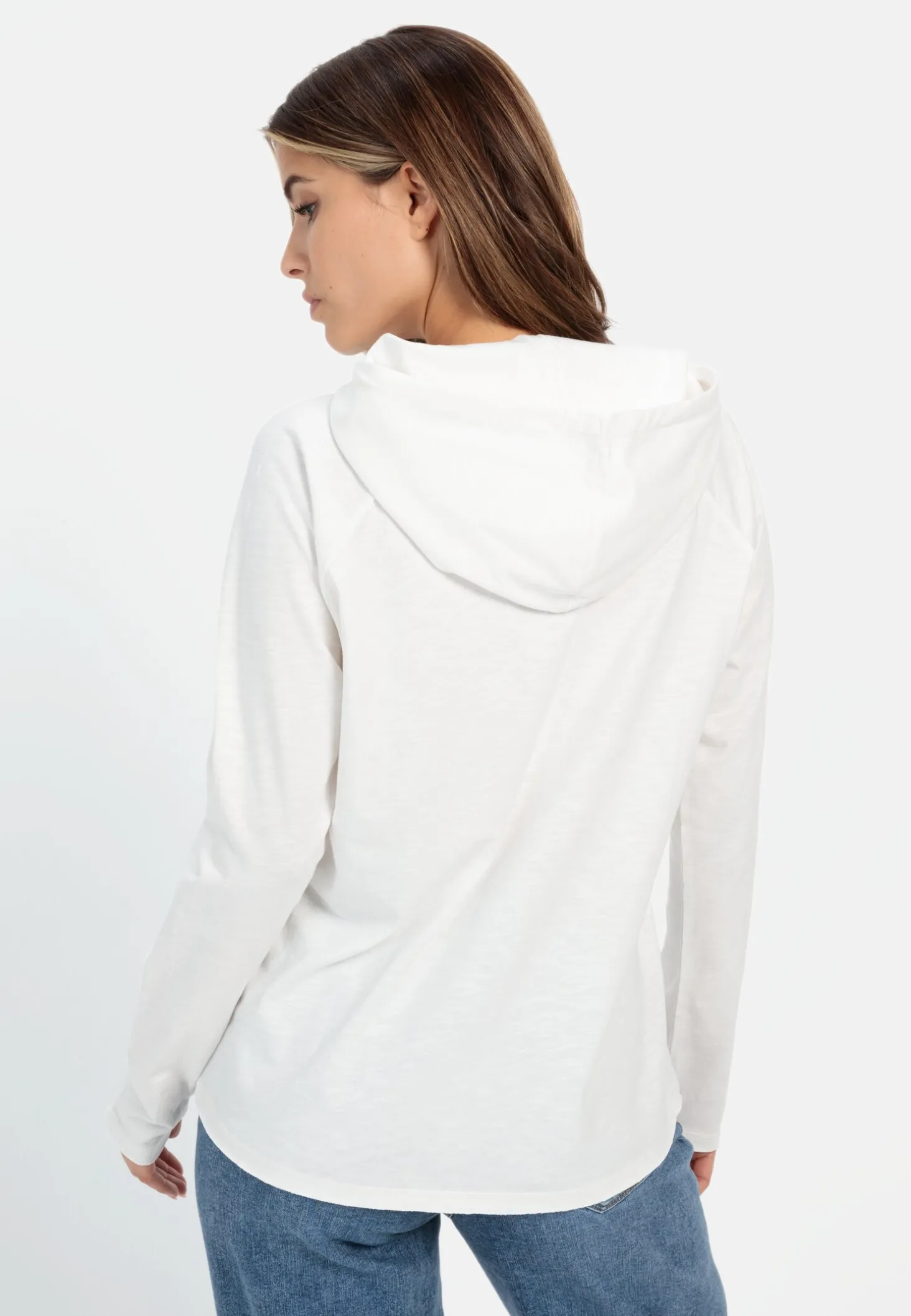 Hoodie mit Print aus Organic Cotton
