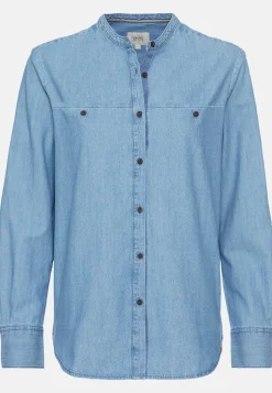 Jeansbluse aus reiner Baumwolle