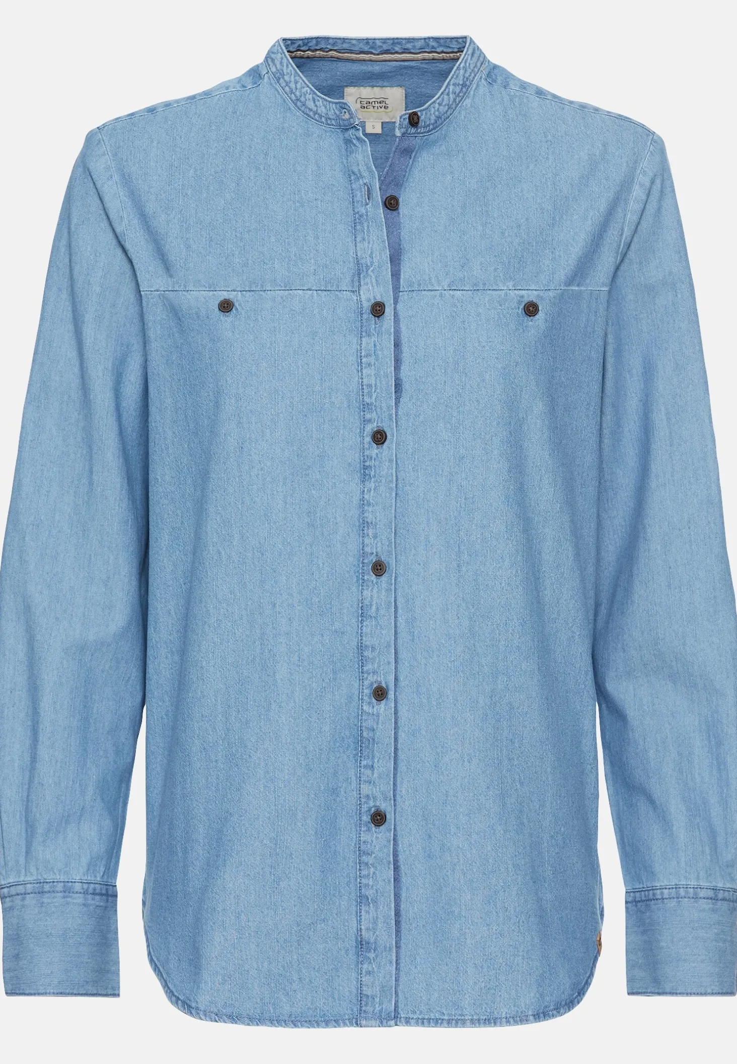 Jeansbluse aus reiner Baumwolle