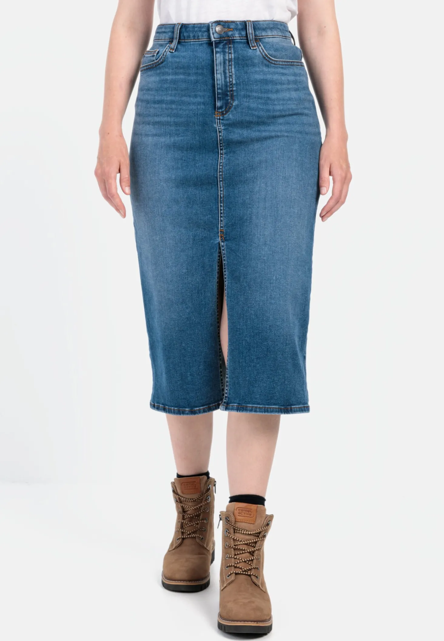 Jeansrock im Used-Look