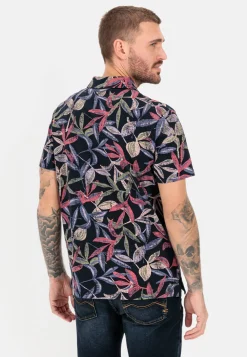Jersey Poloshirt mit Allover-Print