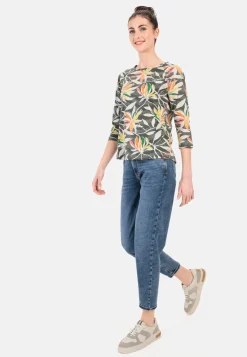 Jersey T-Shirt mit Allover-Print