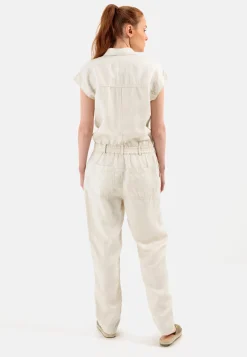 Jumpsuit aus einem Leinenmix