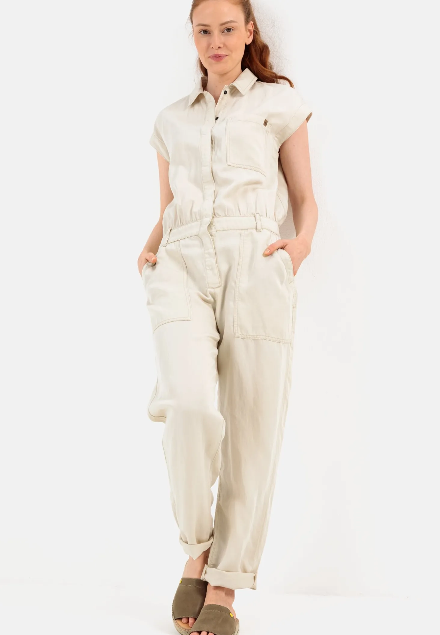 Jumpsuit aus einem Leinenmix