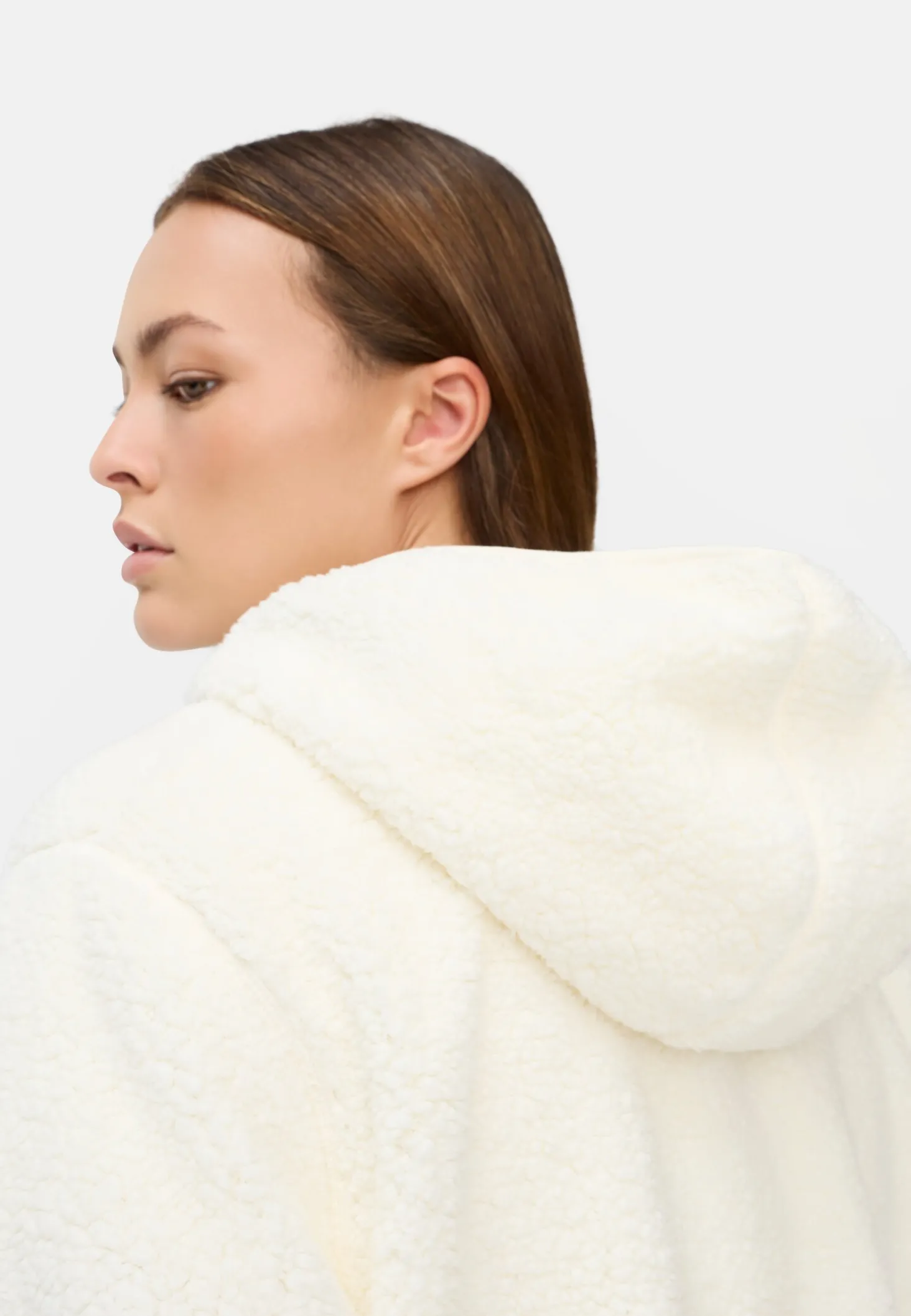 Kapuzenpullover aus Teddyfleece