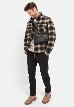 Karierter Blouson mit einem Reißverschluss