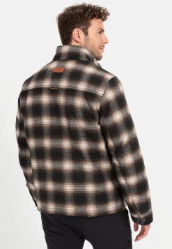 Karierter Blouson mit einem Reißverschluss