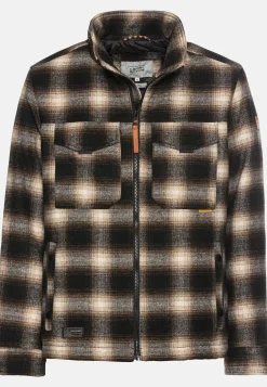 Karierter Blouson mit einem Reißverschluss