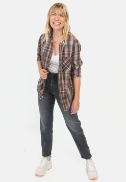Karobluse mit Stehkragen