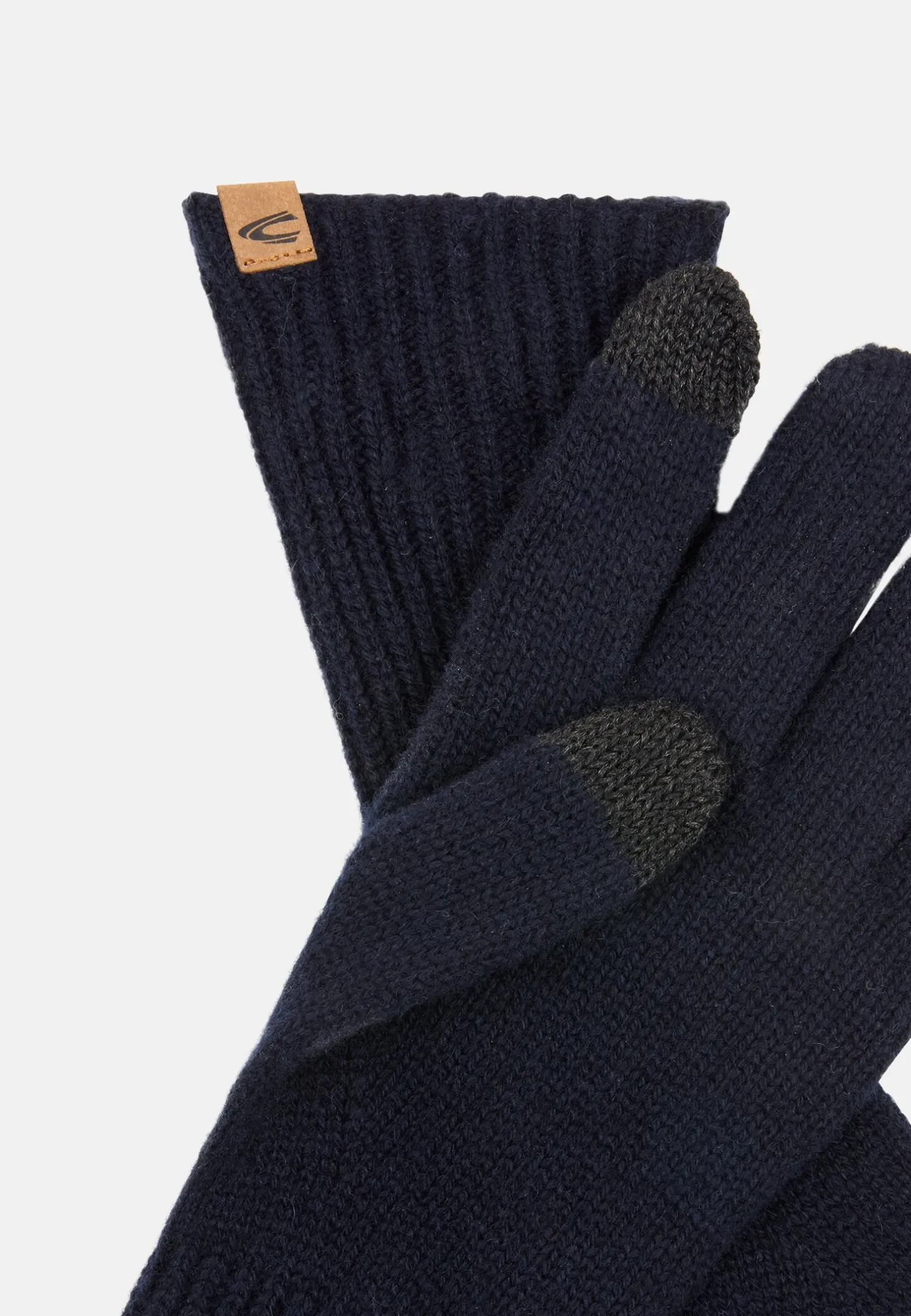 Kaschmirhandschuhe mit Rippenstruktur