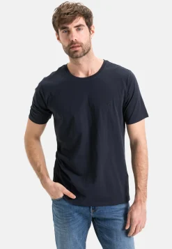 Kurzarm Basic T-Shirt aus reiner Baumwolle
