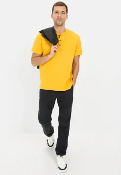 Kurzarm Henley aus Organic Cotton