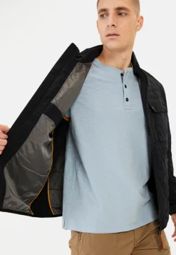 Kurzarm Henley aus Organic Cotton